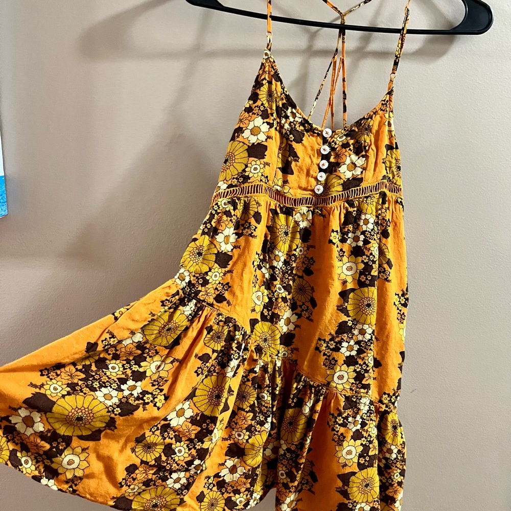 Urban Outfitters Boho Floral Dress Size XS - Picture 4 of 9